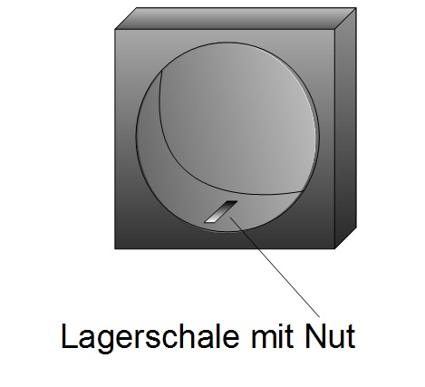Lagerschale mit Nut Lagerschale mit Nut