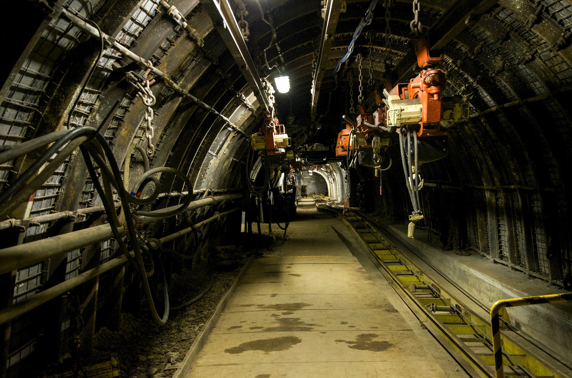 Unter Tage im Bergwerk Unter Tage im Bergwerk