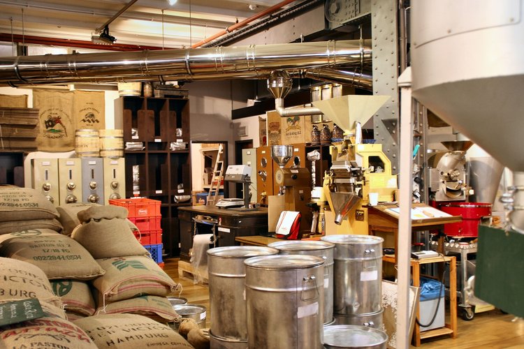 Kaffeerösterei als Beispiel für eine Manufaktur