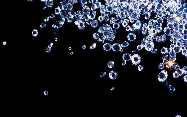 Vertreter kovalenter Bindungen: Diamanten