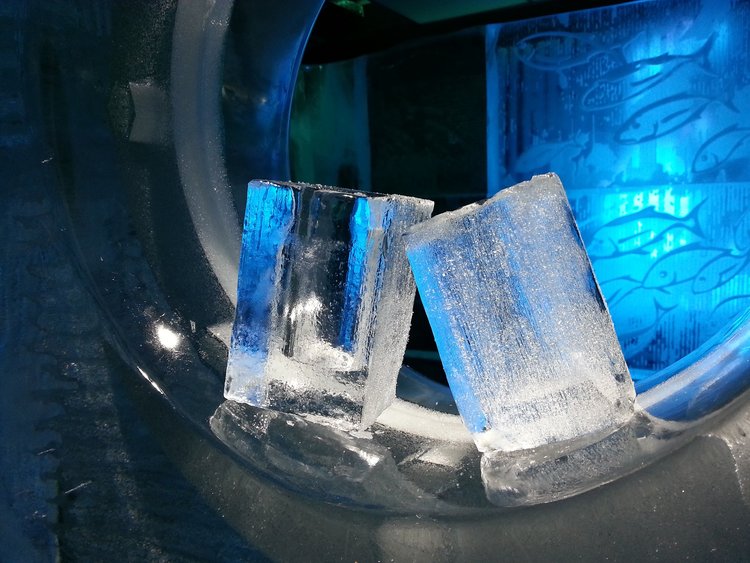 Eiswürfel bei - 10 °C