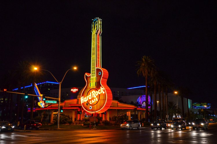 Werbung mit Neonlicht