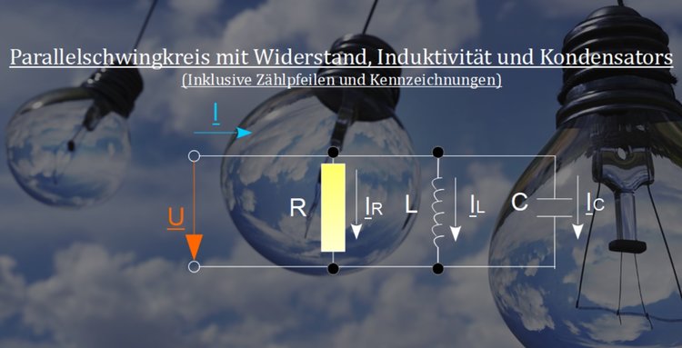 Parallelschwingkreis mit Widerstand, InduktivitÃƒÂ¤t und Kondensator