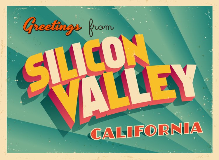 Silicon-Valley Grußkarte