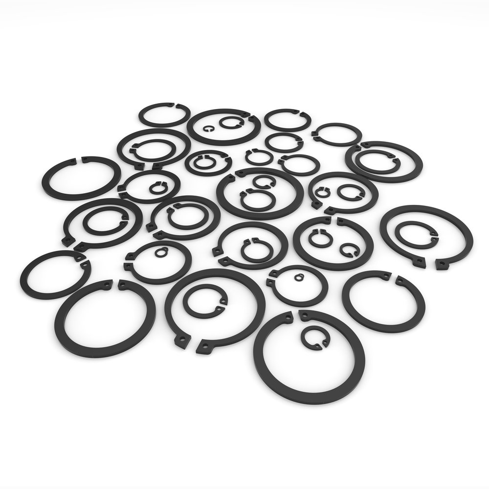 5 x Sicherungskettchen mit Splint und Sicherungsring