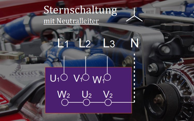 Sternschaltung mit Neutralleiter