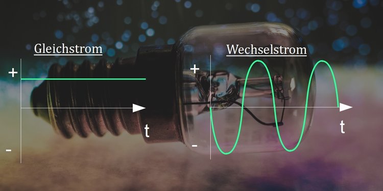 Unterscheidung Gleichstrom-Wechselstrom