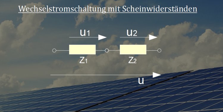 Wechselstromschaltung mit Scheinwiderständen