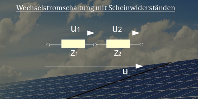 Wechselstromschaltung mit ScheinwiderstÃƒÂ¤nden