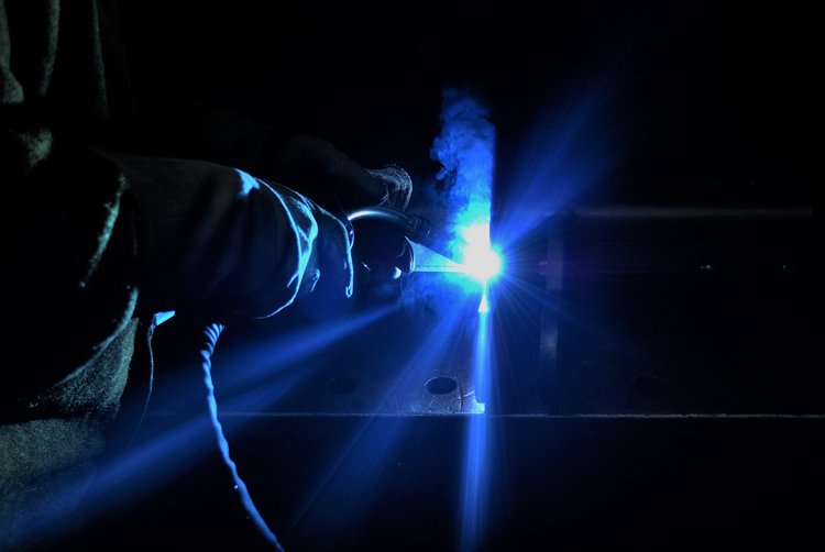 Lichtbogen beim Schweißen