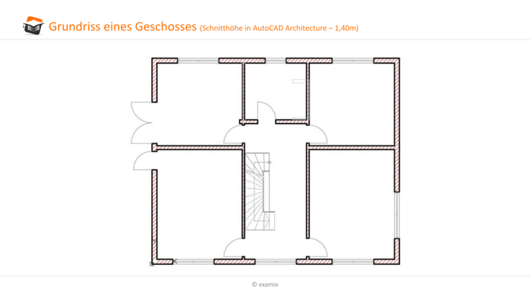 Grundriss eines Geschosses