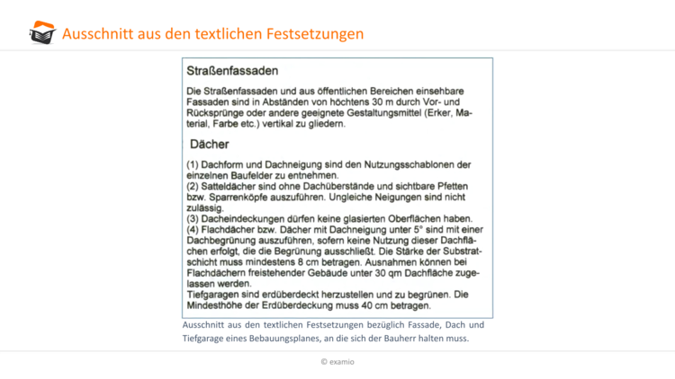 textliche Festsetzung