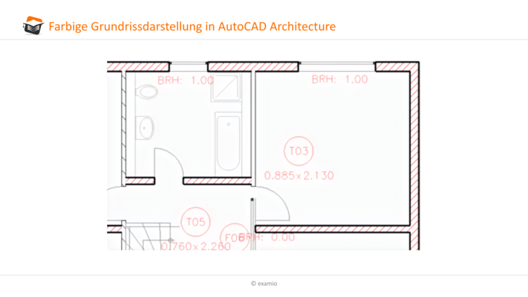 farbige Grundrissdarstellung